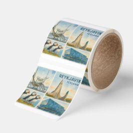 Adesivo Quadrado Reykjavik Iceland multiview 