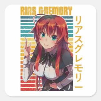 Adesivo Quadrado Rias Gremory 