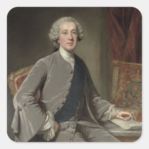 Adesivo Quadrado Richard Grenville, Earl Temple, c.1760