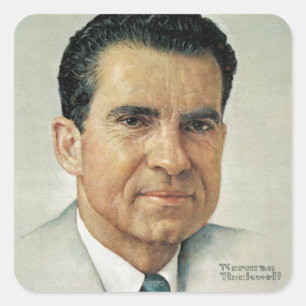 Adesivo Quadrado Richard Milhouse Nixon
