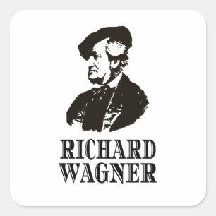 Adesivo Quadrado Richard Wagner Classic Music Composer