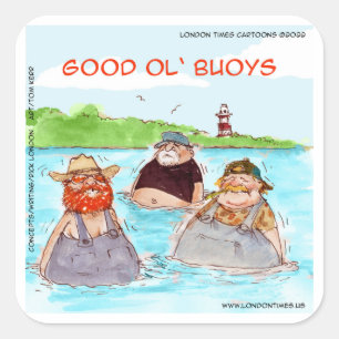 Adesivo Quadrado Rick London Buoys Divertidos Comics Antigos