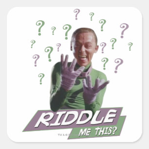 Adesivo Quadrado Riddler - Encoste-Me Isto