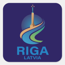 Adesivo Quadrado Riga Letônia