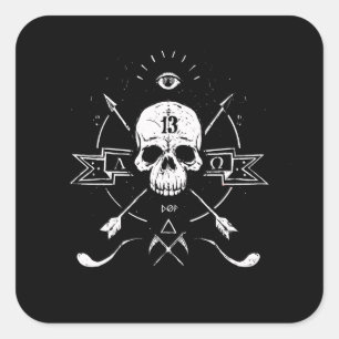 Adesivo Quadrado Rigor Mortis