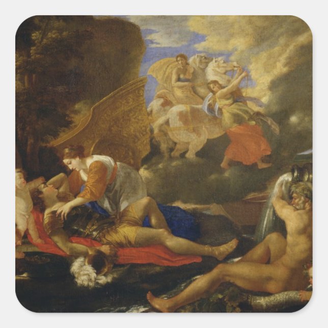 Adesivo Quadrado Rinaldo e Armida (Frente)