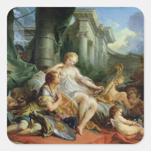 Adesivo Quadrado Rinaldo e Armida, 1733