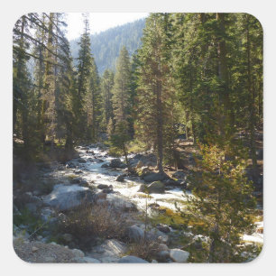 Adesivo Quadrado Rio Kaweah no Parque Nacional de Sequoia