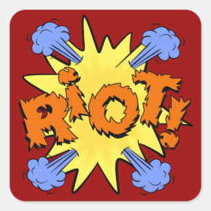 Adesivo Quadrado Riot