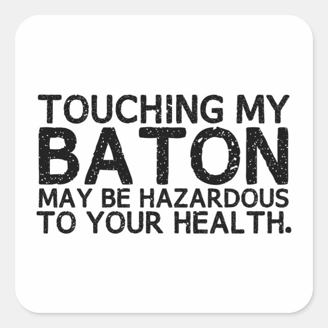 Adesivo Quadrado Risco de Baton (Frente)