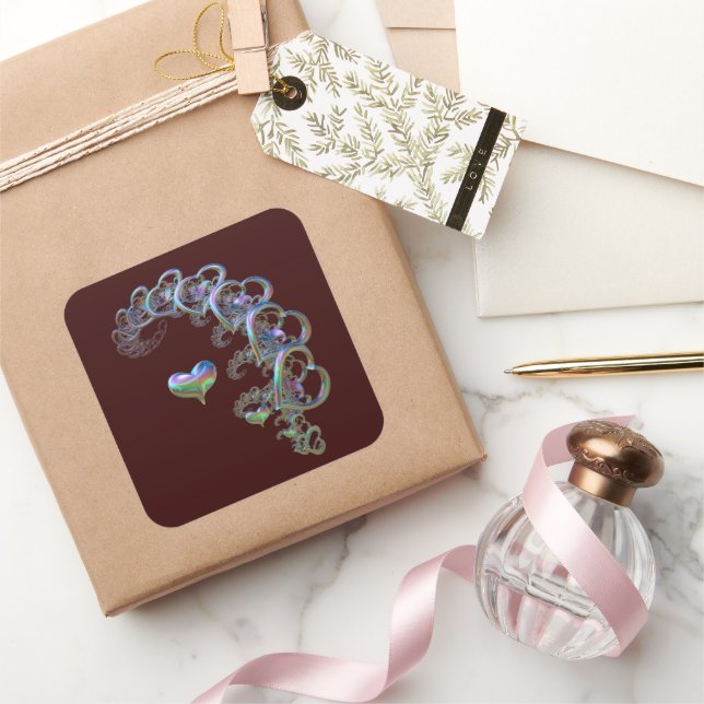 Adesivo Quadrado Ritmo do coração (Presentear)