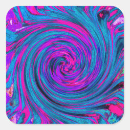 Adesivo Quadrado Ritmo retrorreflector, cor-de-rosa-quente, roxo e