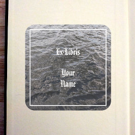 Adesivo Quadrado River Water Bookplate