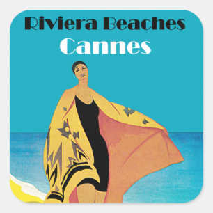 Adesivo Quadrado Riviera encalha o ~ Cannes