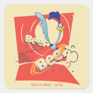ADESIVO QUADRADO ROAD RUNNER™ BEEP BEEP!™