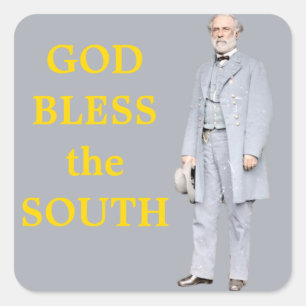 ADESIVO QUADRADO ROBERT E. LEE
