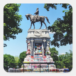 Adesivo Quadrado Robert E. Lee Statue Sticker