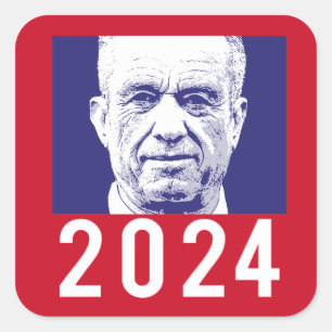 ADESIVO QUADRADO ROBERT F KENNEDY JR. 2024
