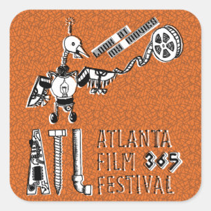 Adesivo Quadrado Robot Movie Bird Stickers