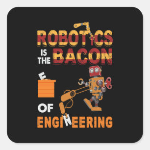 Adesivo Quadrado Robótica De engenheiro Da Engenharia
