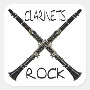 Adesivo Quadrado Rocha dos clarinetes