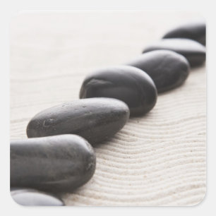 Adesivo Quadrado Rochas na areia