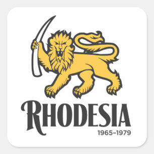 Adesivo Quadrado Rodésia 1965-1979