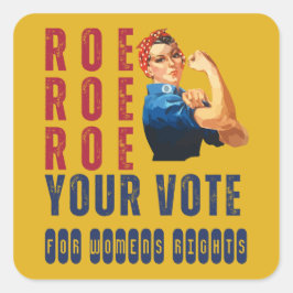 Adesivo Quadrado Roe Personalizado Roe Faça Sua Votação Política