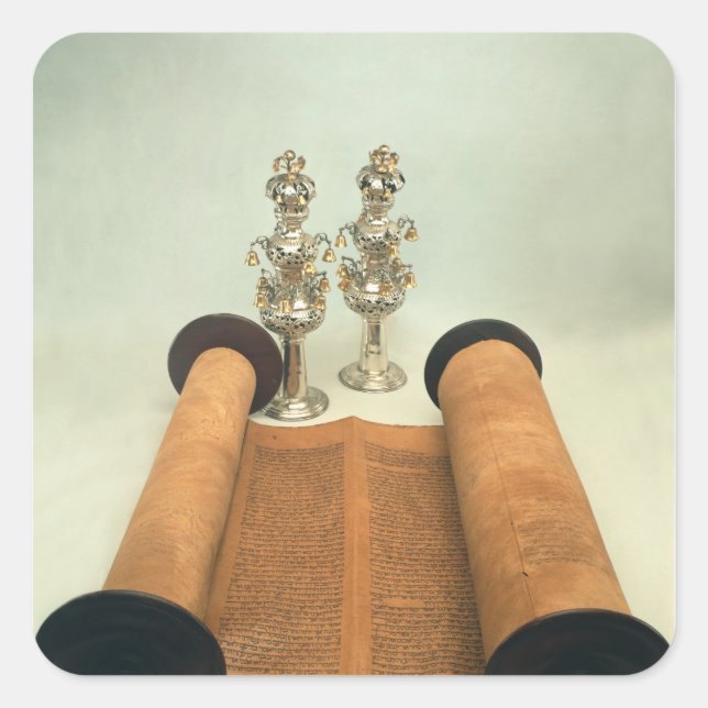 Adesivo Quadrado Rolagem de Torah com as finais da Silver Crown (Frente)