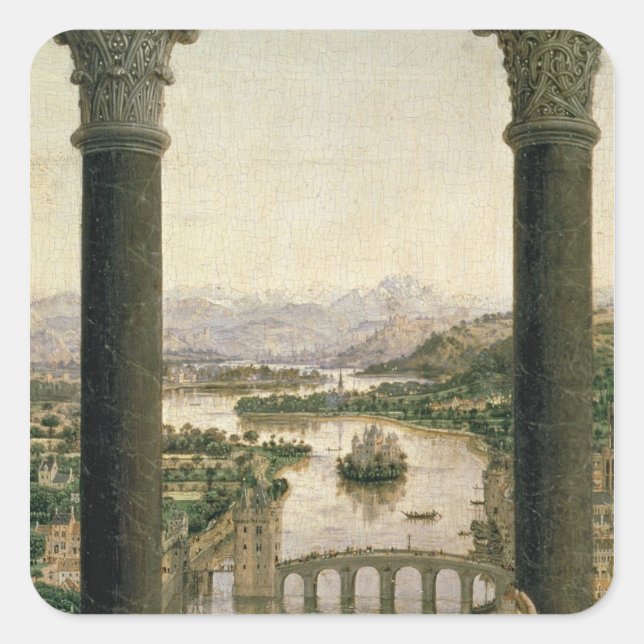 Adesivo Quadrado Rolin Madonna, c.1435 (Frente)