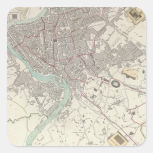 Adesivo Quadrado Roma moderna