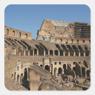 Adesivo Quadrado Roman Art. O Colosseum ou Flavian 7
