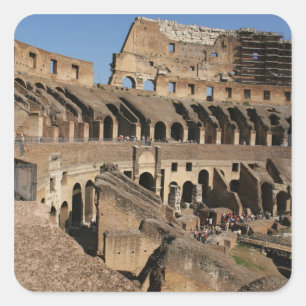 Adesivo Quadrado Roman Art. The Colosseum ou Flavian