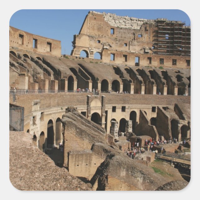 Adesivo Quadrado Roman Art. The Colosseum ou Flavian (Frente)