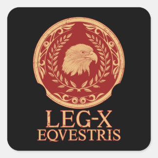 Adesivo Quadrado Roman Eagle Legio X Emblem