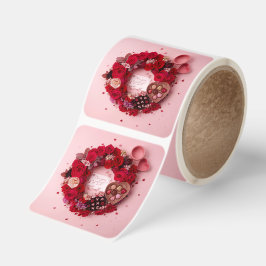 Adesivo Quadrado Romantic Handwritten Love Note Valentine Aesthetic