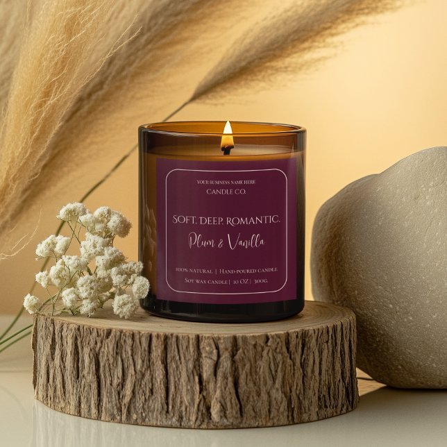 Adesivo Quadrado Romantic Luxury Love Design - Velvet Kiss Candle  (Criador carregado)