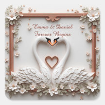 🤍 Romantic Swan Couple Floral Wedding Theme 🤍