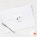 Adesivo Quadrado Romantic Swan Couple Heart Floral Wedding Stickers<br><div class="desc">Celebrate your special day with these elegant wedding stickers featuring a romantic pair of swans forming a heart. Delicate purple floral accents add a touch of whimsical charm. Perfect for sealing envelopes, decorating favors, or adding a personal touch to your wedding stationery. These stickers capture the timeless symbol of love...</div>