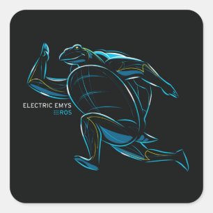 Adesivo Quadrado ROS Electric Emys
