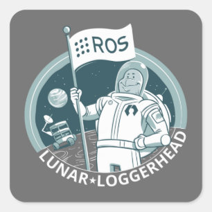 Adesivo Quadrado ROS Lunar Loggerhead