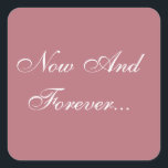 Adesivo Quadrado Rosa de convites personalizados Dourados<br><div class="desc">Na moda de Convidar Rosa Dourado com cores - Os planejadores de eventos especiais normalmente chegam ao fim de: quais são os melhores designs de carimbo de casamento este ano? Estes designer decorativo e especializado Invite selos para Rosa de Casamento Dourado e Branco saem do acessório perfeito para convites postais...</div>