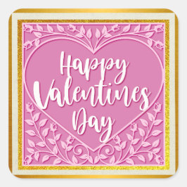 Adesivo Quadrado Rosa Rosa Rosa Rosa Moderna, Namorados Românticos