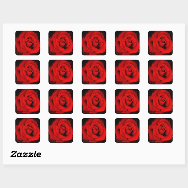 Adesivo Quadrado Rose Osaka：Square Seal (Folha)