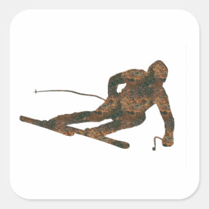 Adesivo Quadrado Rost Ski Sticker