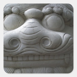 Adesivo Quadrado Rosto de Cachorro Foto