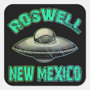 Adesivo Quadrado Roswell, New mexico