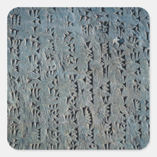 Adesivo Quadrado Roteiro Cuneiform