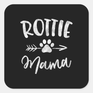 Adesivo Quadrado rottie mama rottweiler amante dona mãe