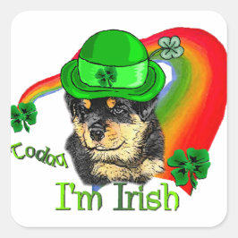 Adesivo Quadrado Rottweiler - Ruas de papoila